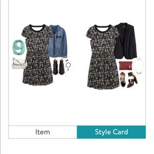 black and white dress